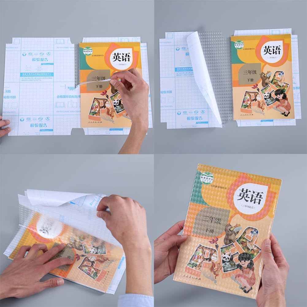 Waterproof Plastic Clear Paper Sticker Book Cover Film for Textbooks