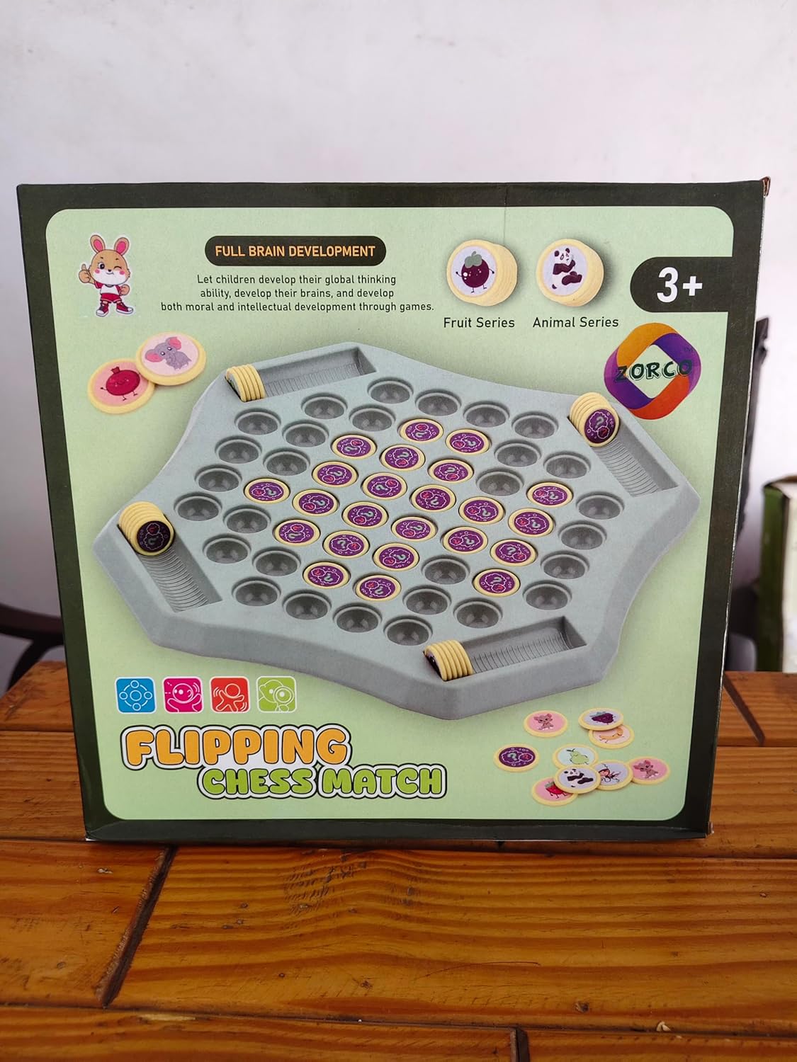Flipping Chess Match Educational Board Game