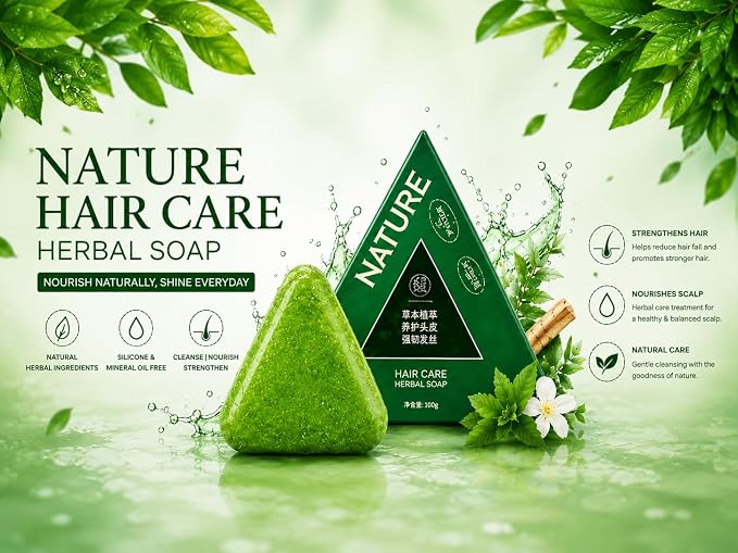 Natural Herbal Hair Care Soap (Pack of 3)
