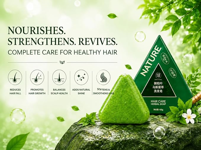 Natural Herbal Hair Care Soap (Pack of 3)