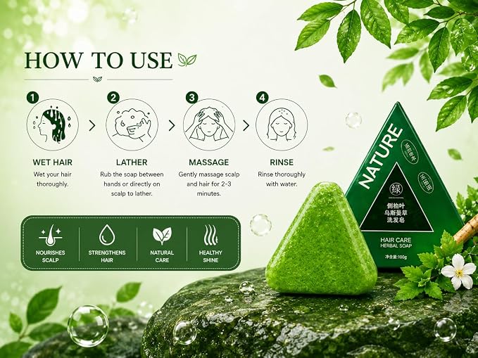 Natural Herbal Hair Care Soap (Pack of 3)