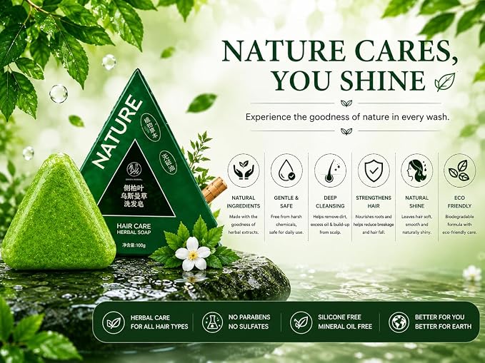 Natural Herbal Hair Care Soap (Pack of 3)