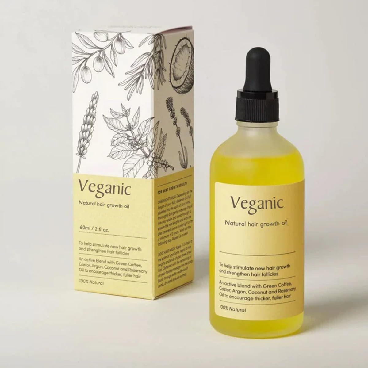 Veganic Natural Hair Growth Oil (Pack Of 1)