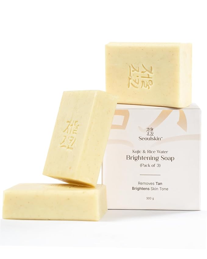 Seoulskin Kojic Rice Water Brightening Soap (Pack Of 3)